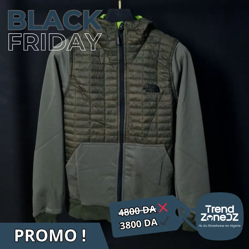 The North Face Veste Zippée avec Capuche : Vert militaire