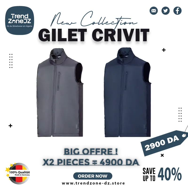 CRIVIT : veste sans manche ORIGINAL